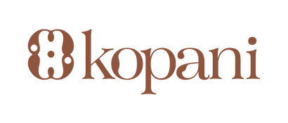 Kopani logo in brown on a white background